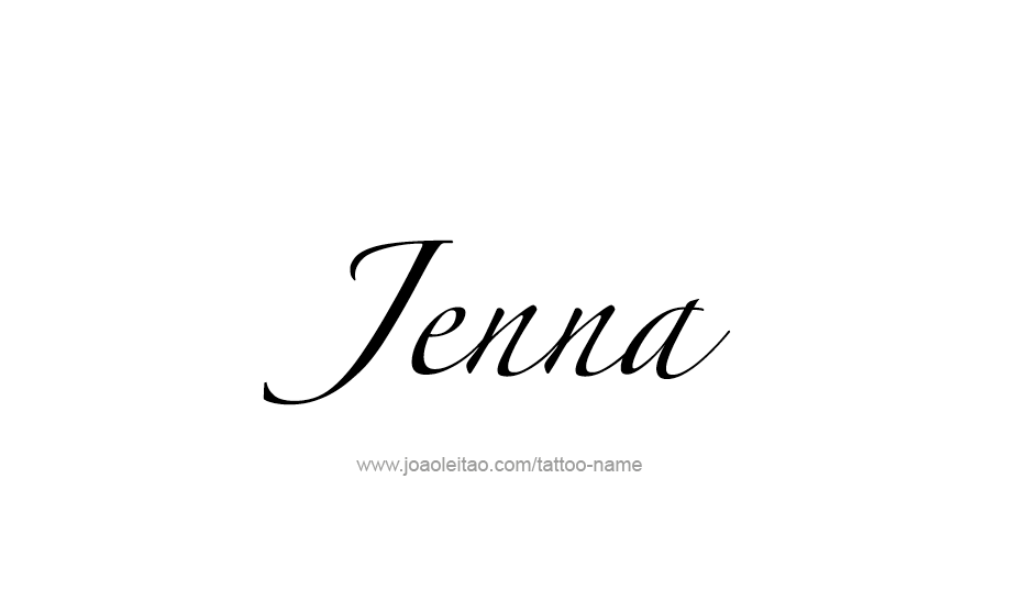 Tattoo Design Name Jenna   