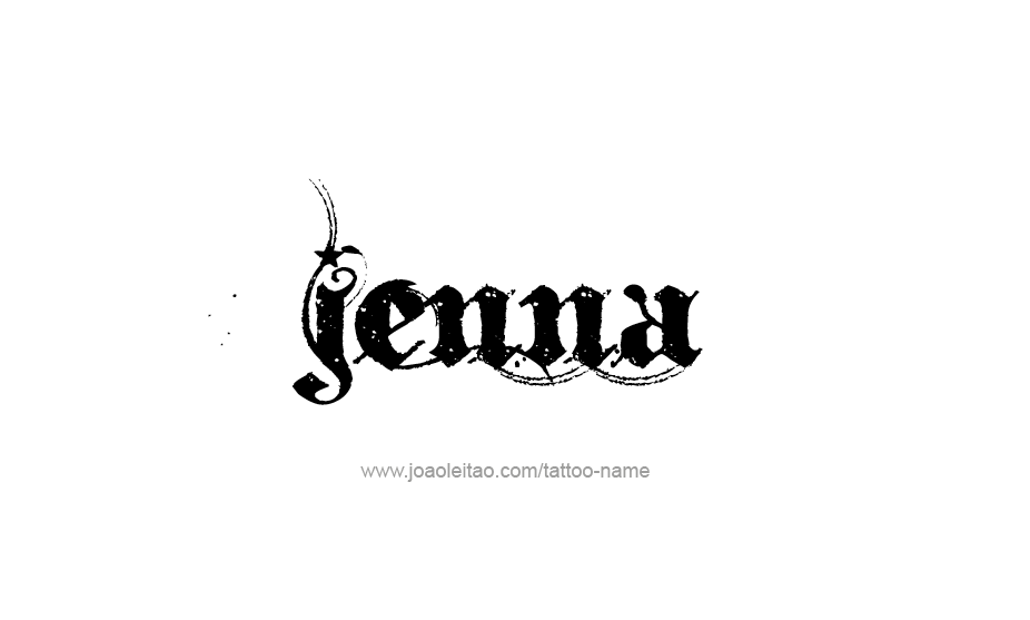 Tattoo Design Name Jenna   