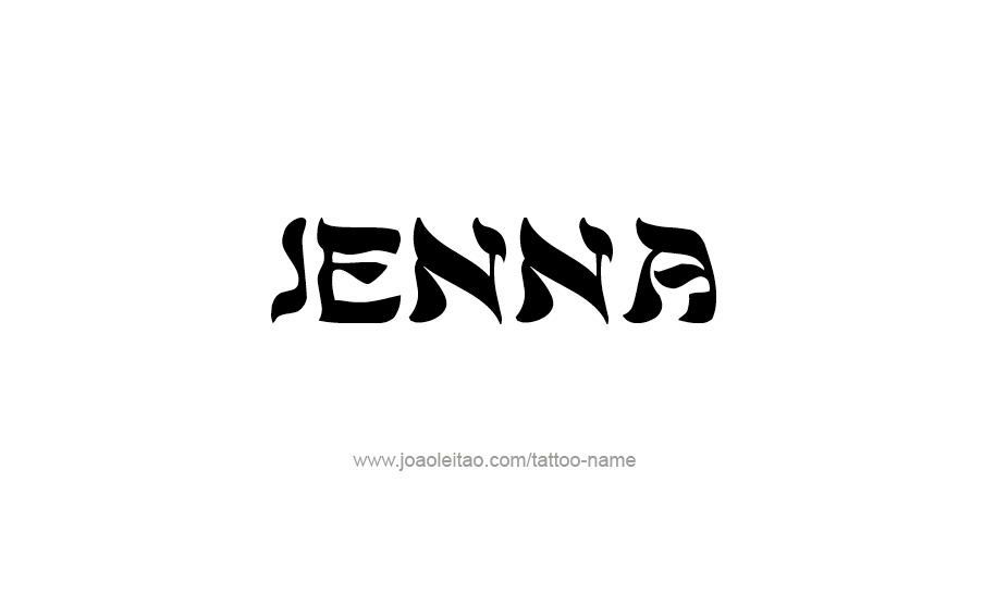 Tattoo Design Name Jenna   