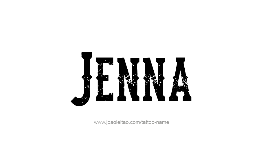 Tattoo Design Name Jenna   