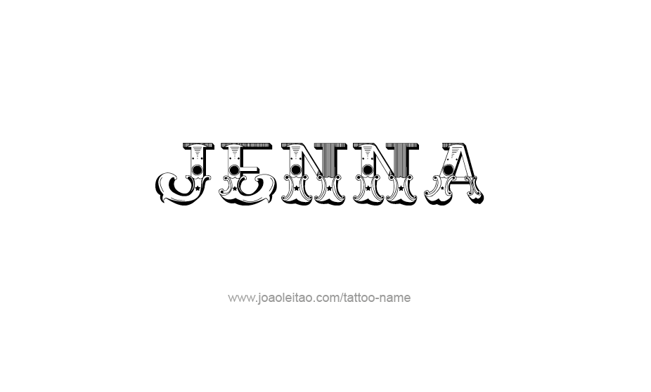 Tattoo Design Name Jenna   