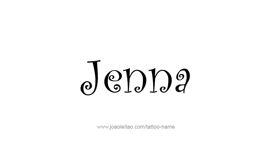 Tattoo Design Name Jenna   