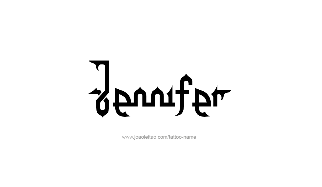 Tattoo Design Name Jennifer   