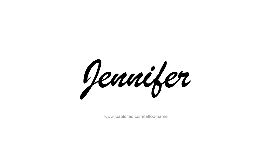 Jennifer Name Tattoo Designs