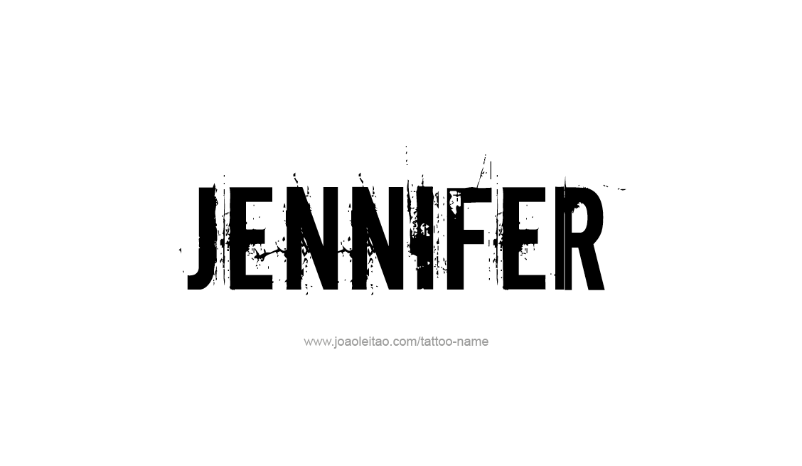 Jennifer Name Tattoo Designs