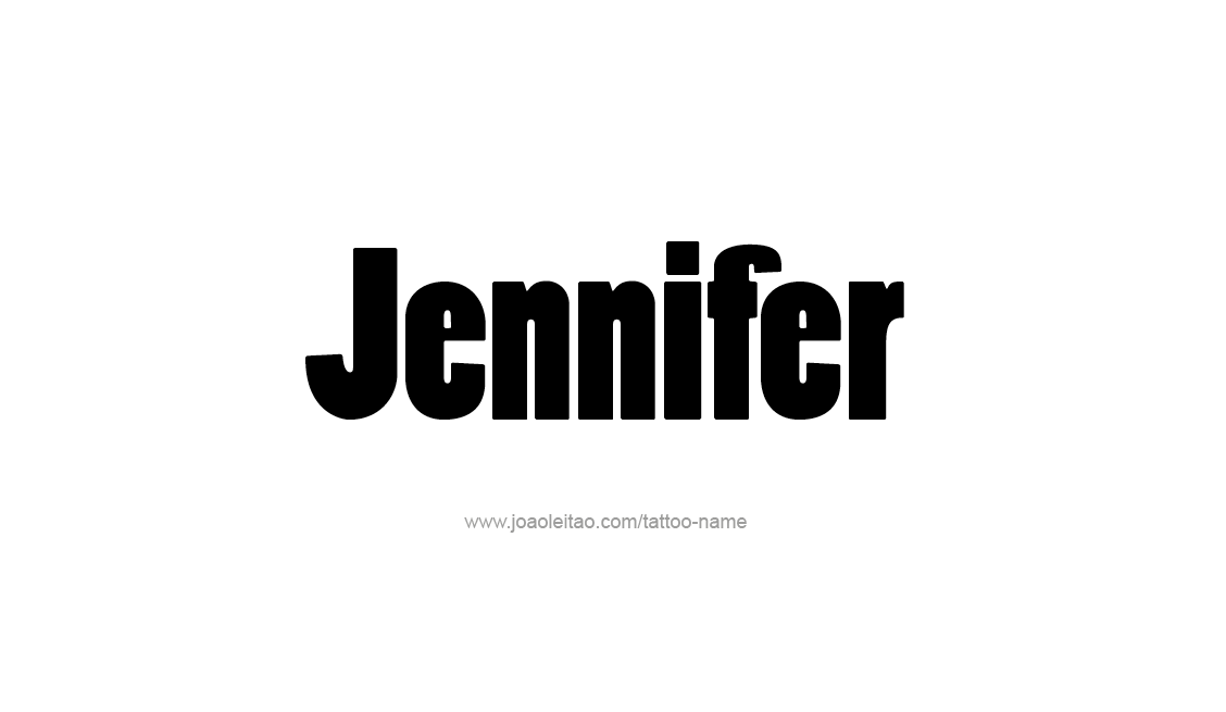 Jennifer Name Tattoo Designs