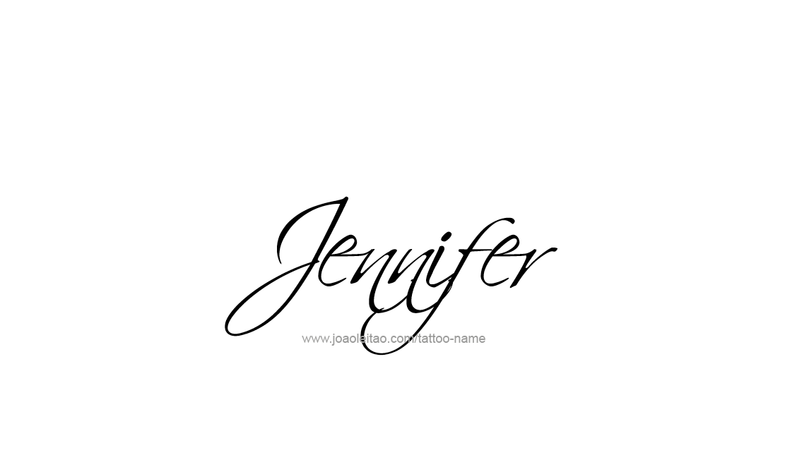 Jennifer Name Tattoo Designs