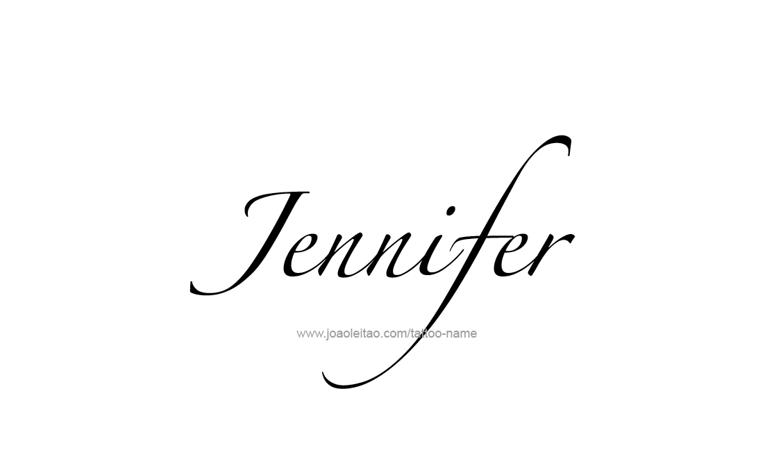 Jennifer Name Tattoo Designs