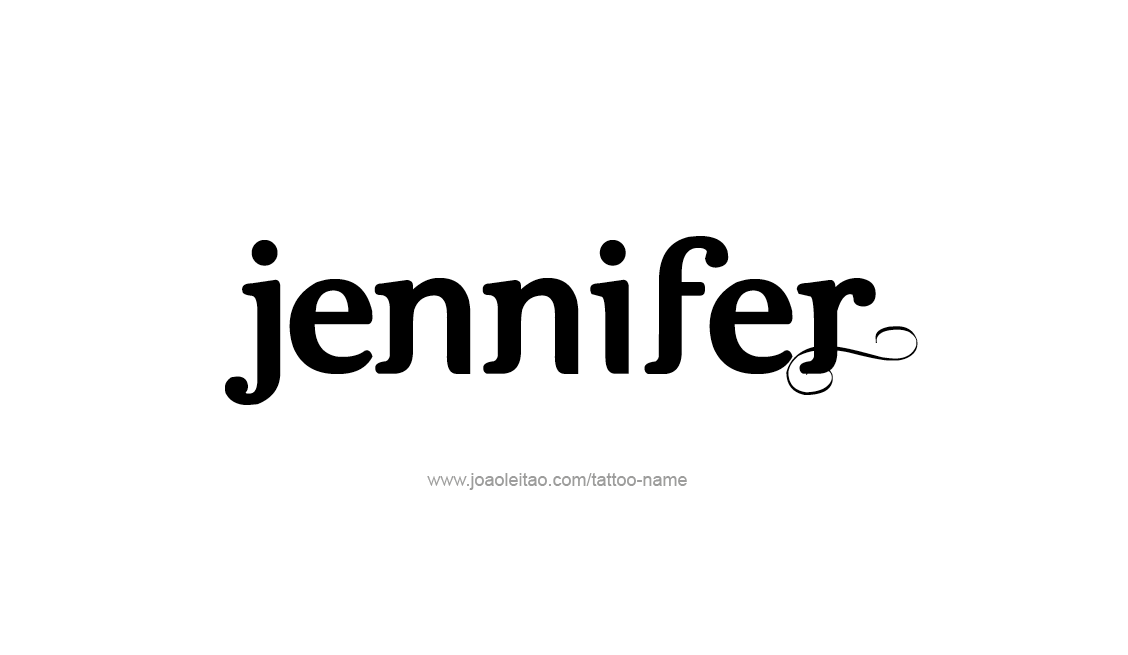 Jennifer Name Tattoo Designs