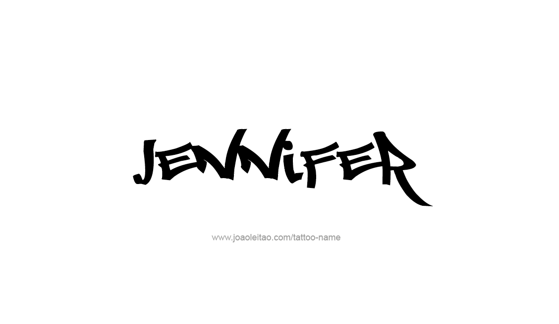 Jennifer Name Tattoo Designs