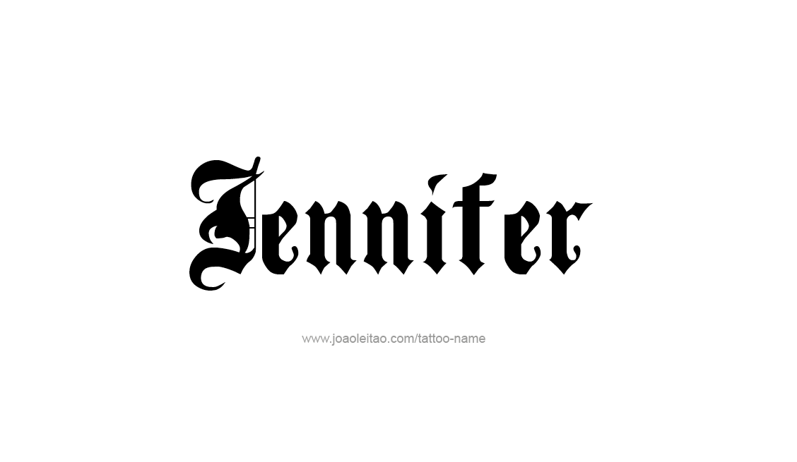 Tattoo Design Name Jennifer   