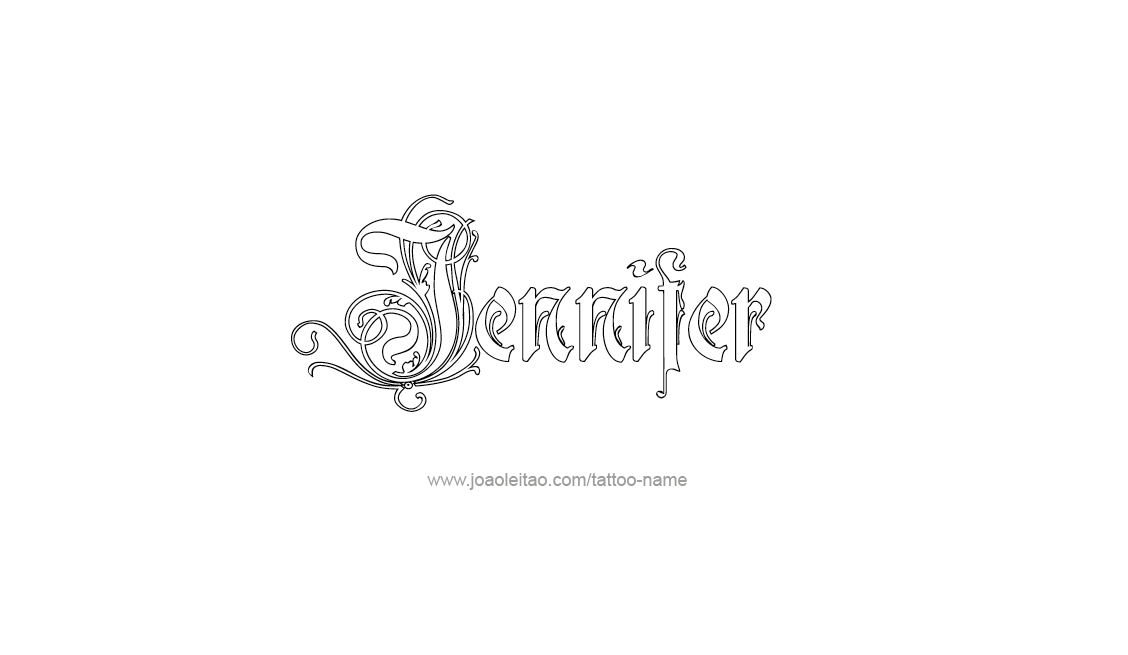 Tattoo Design Name Jennifer   