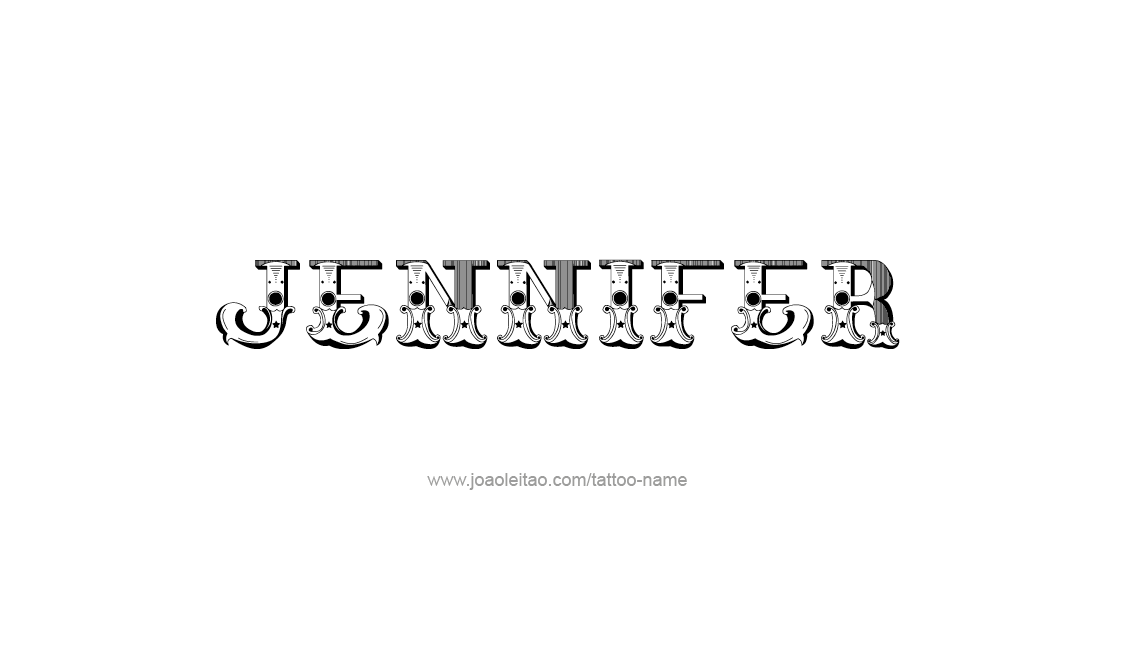 Tattoo Design Name Jennifer   