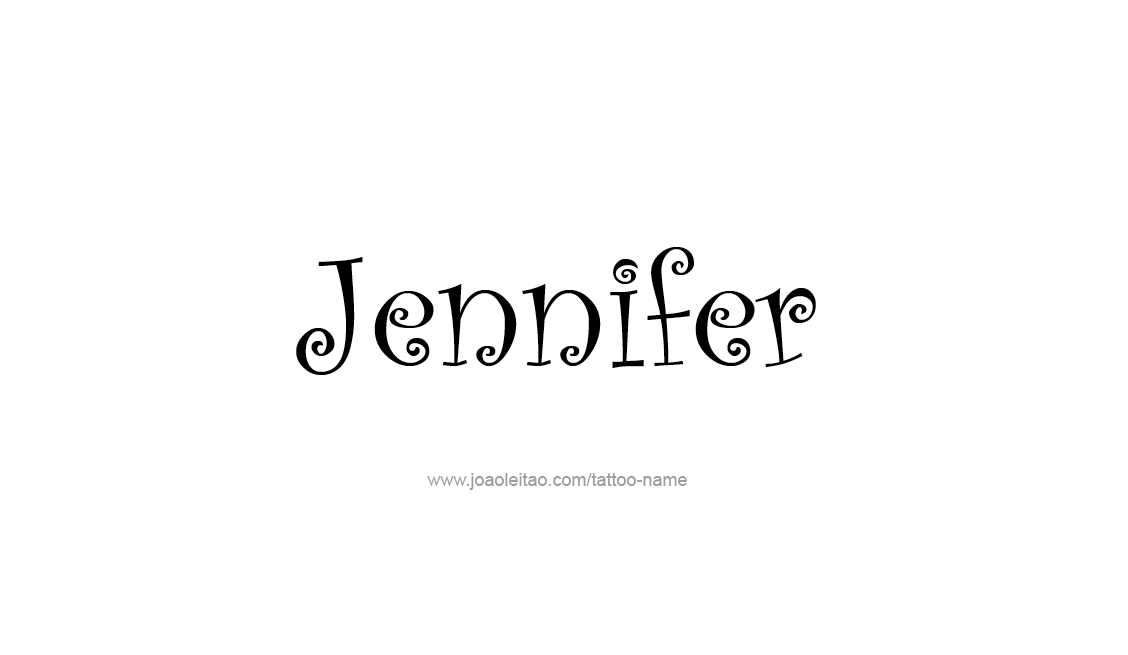 Jennifer Name Tattoo Designs