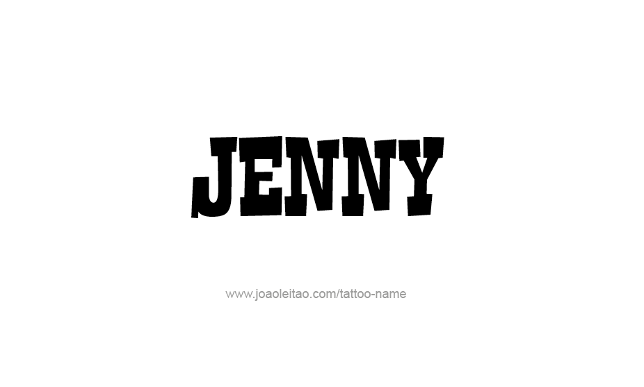 Tattoo Design Name Jenny   