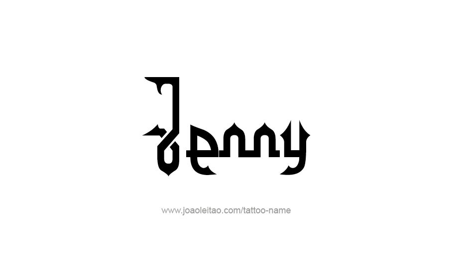 Tattoo Design Name Jenny   