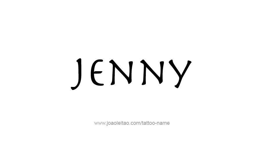 Tattoo Design Name Jenny   