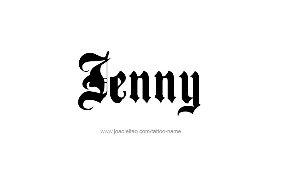 Tattoo Design Name Jenny   