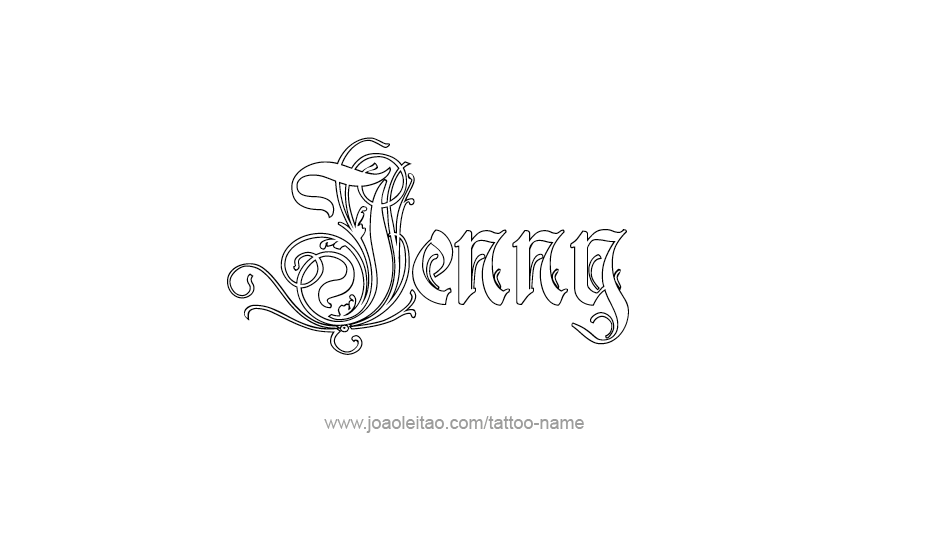 Tattoo Design Name Jenny   