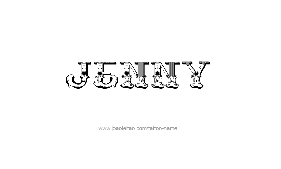 Tattoo Design Name Jenny   