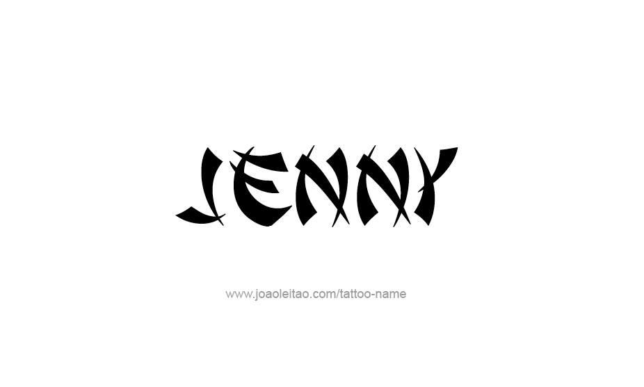 Tattoo Design Name Jenny   