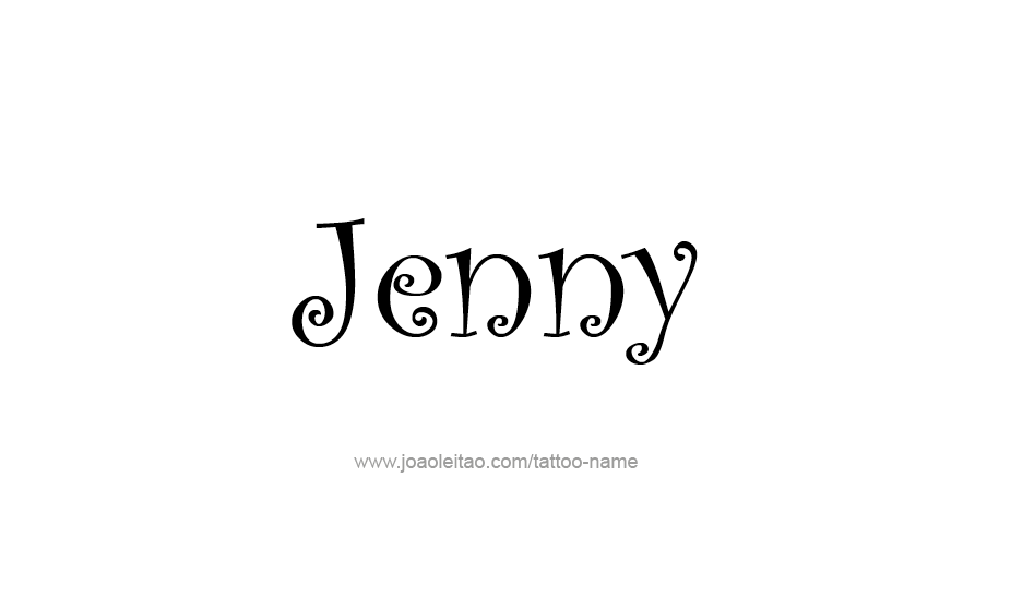 Tattoo Design Name Jenny   