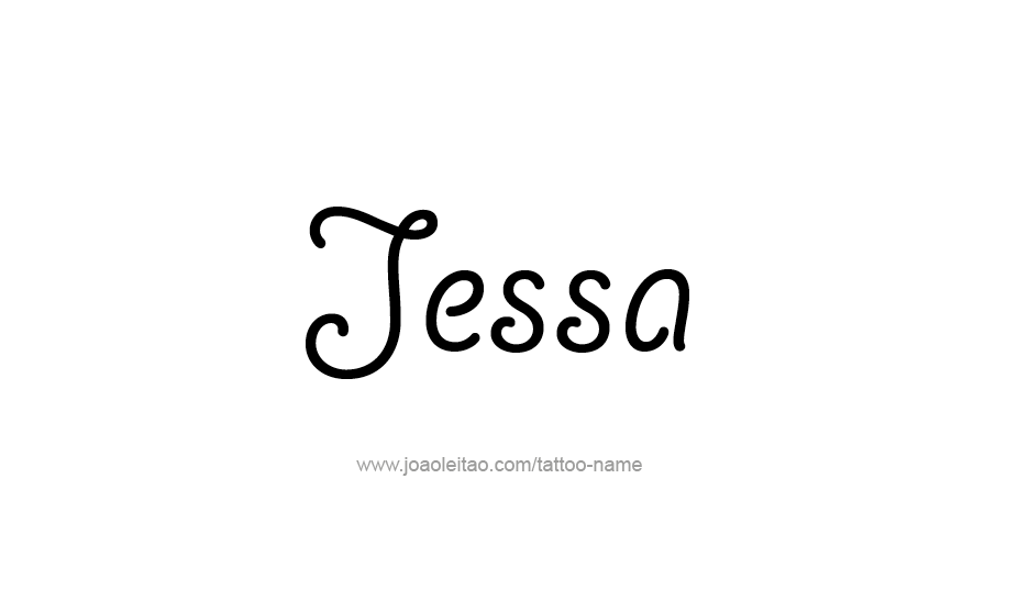 Jessa Name Tattoo Designs