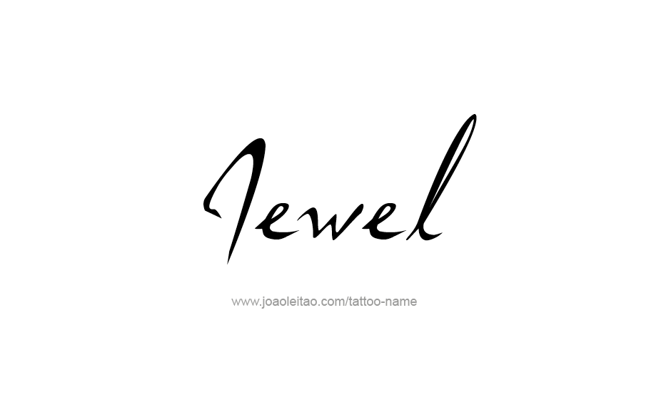 Tattoo Design Name Jewel   