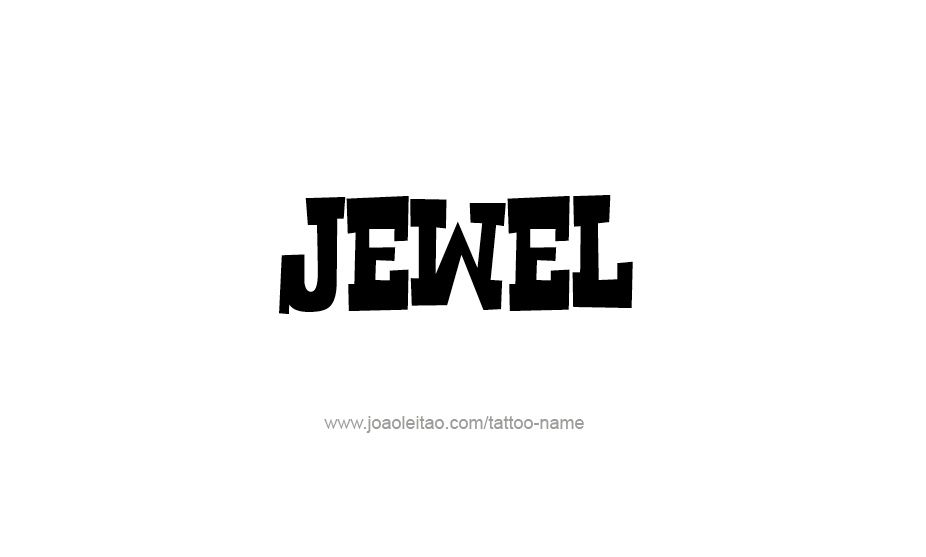 Tattoo Design Name Jewel   