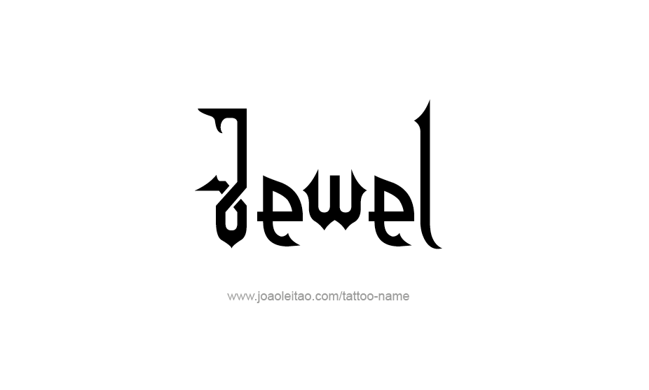 Tattoo Design Name Jewel   