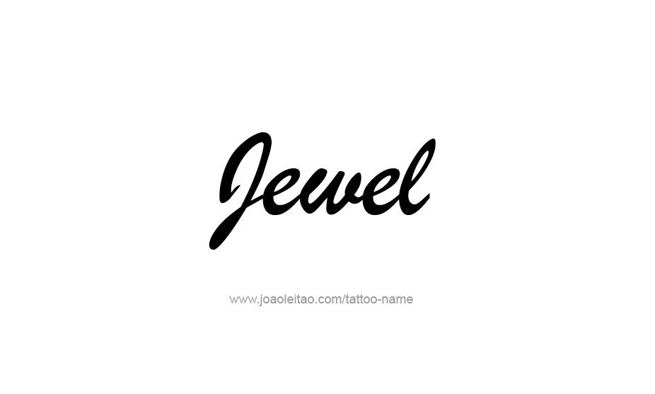 Tattoo Design Name Jewel   