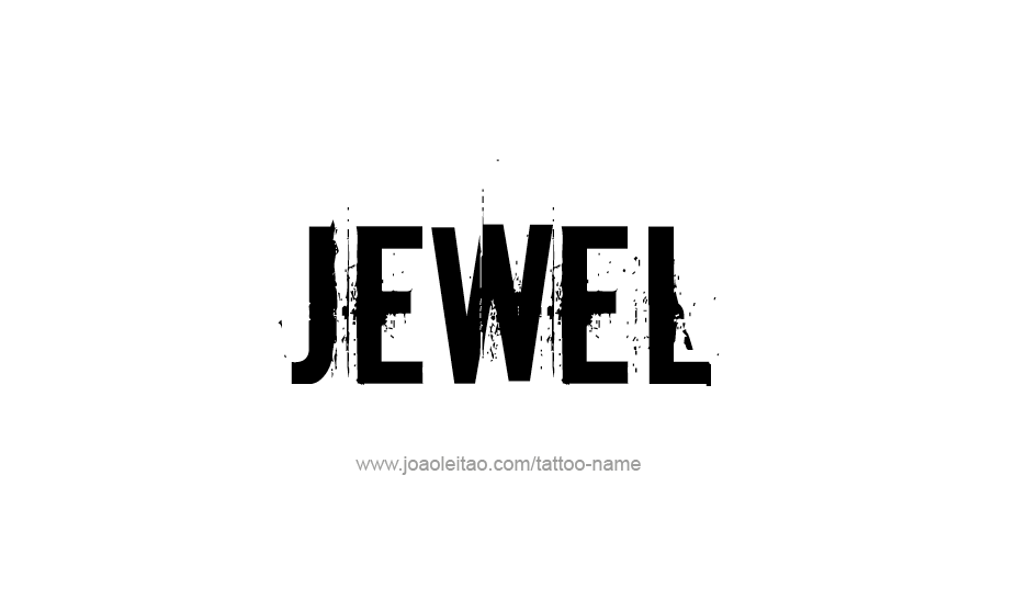 Tattoo Design Name Jewel   