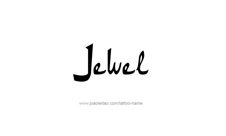 Tattoo Design Name Jewel   