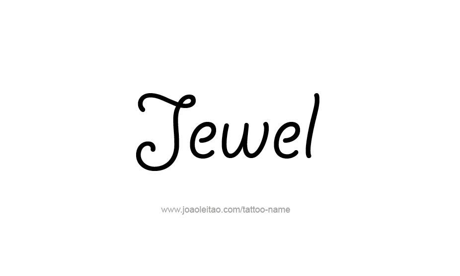 Tattoo Design Name Jewel   