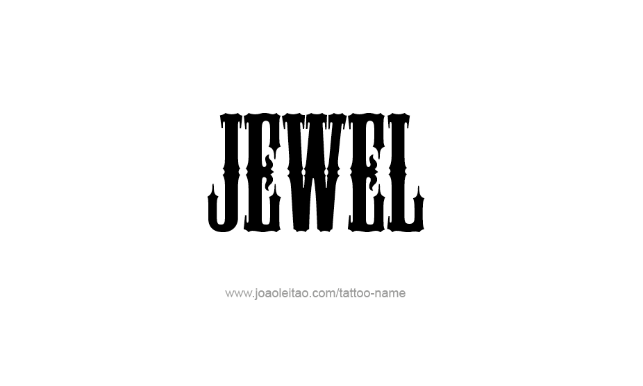 Tattoo Design Name Jewel   