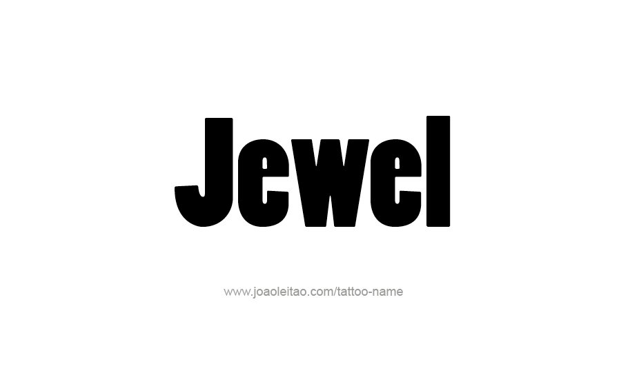 Tattoo Design Name Jewel   