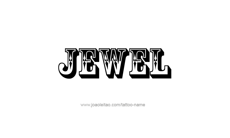 Tattoo Design Name Jewel   