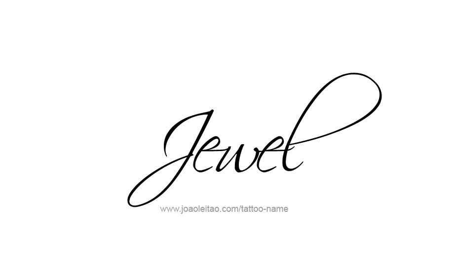 Tattoo Design Name Jewel   