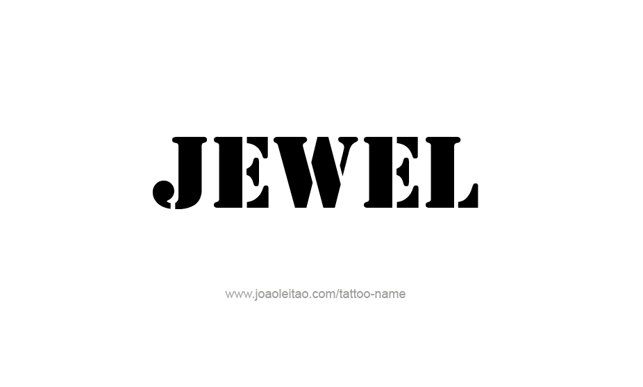 Tattoo Design Name Jewel   