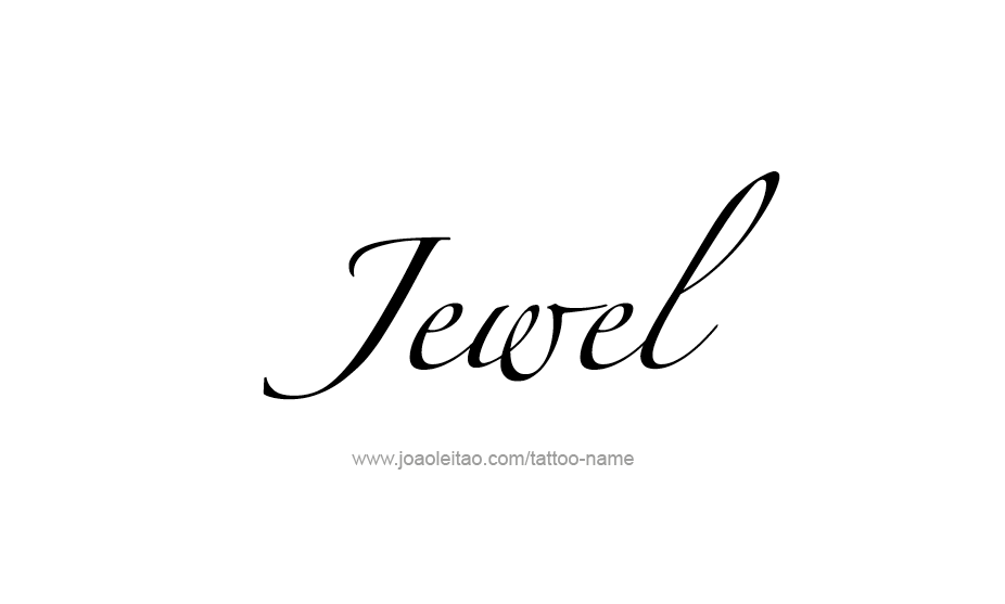 Tattoo Design Name Jewel   