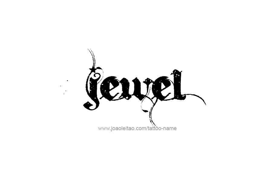 Tattoo Design Name Jewel   