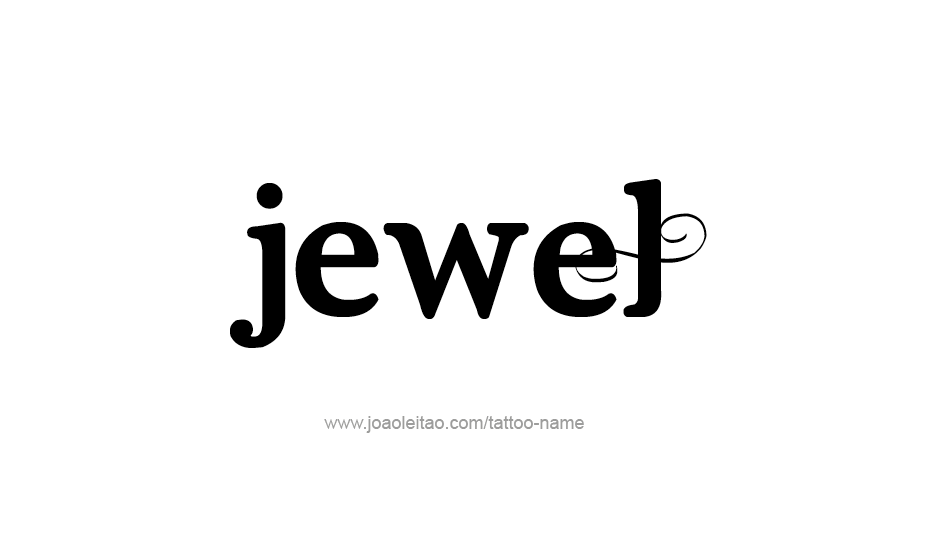 Tattoo Design Name Jewel   