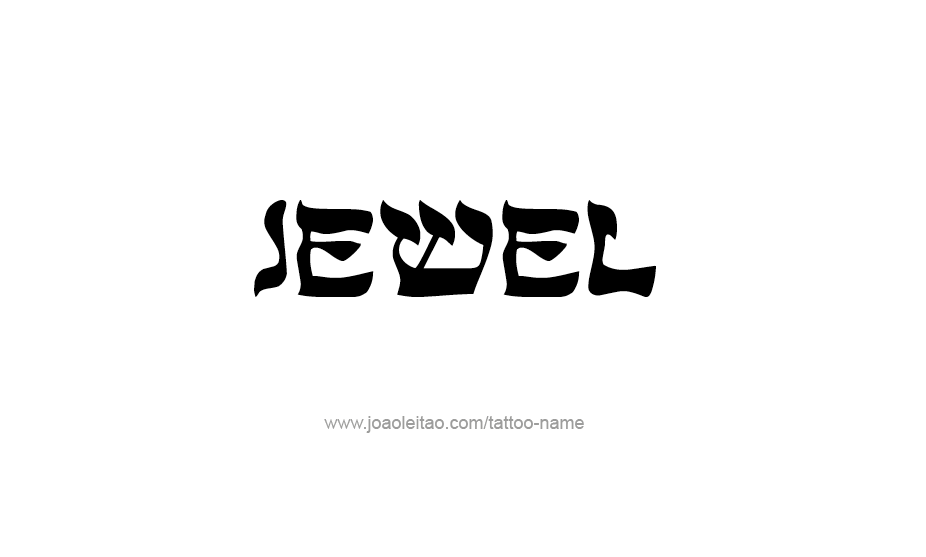 Tattoo Design Name Jewel   