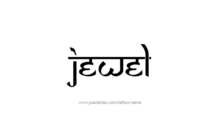 Tattoo Design Name Jewel   