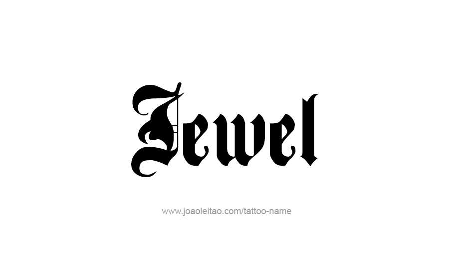 Tattoo Design Name Jewel   