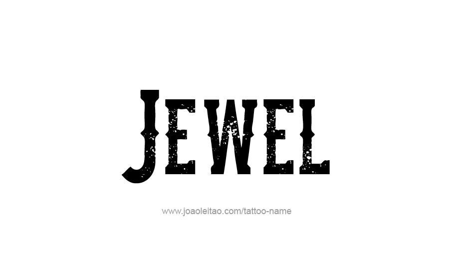 Tattoo Design Name Jewel   