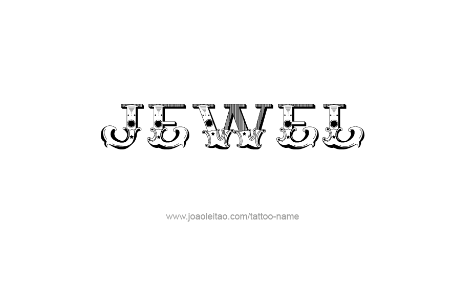 Tattoo Design Name Jewel   