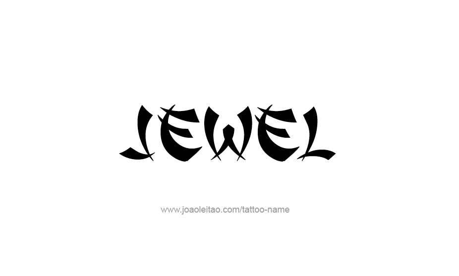 Tattoo Design Name Jewel   