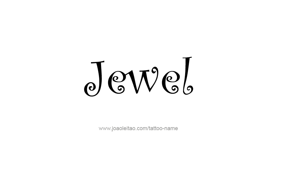 Tattoo Design Name Jewel   