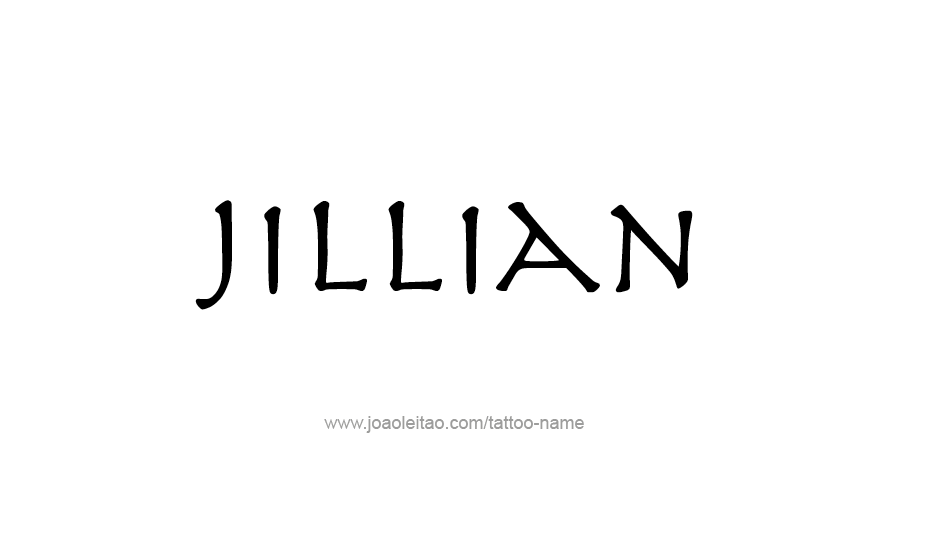 Tattoo Design Name Jillian   